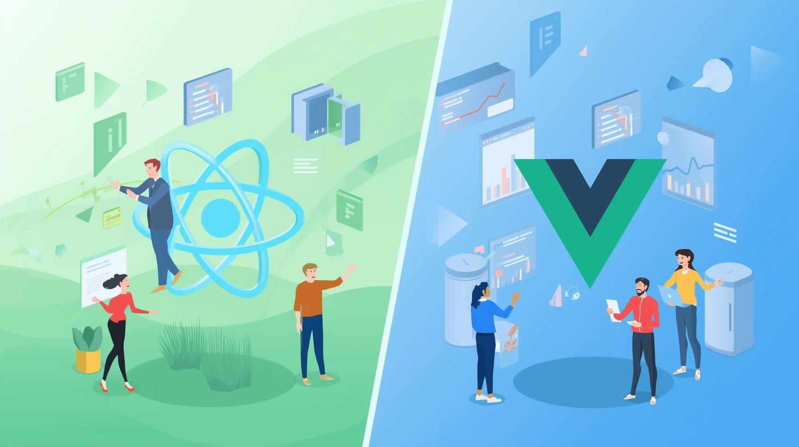 Desarrollo Web con React vs Vue.js: Comparativa 2025